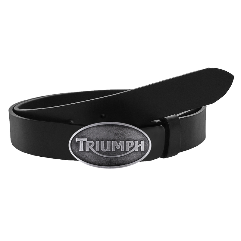 Δερμάτινη ζώνη moto με αγκράφα Triumph