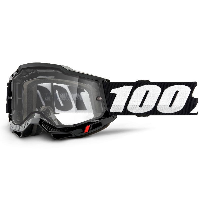 Γυαλιά Motocross 100% ACCURI 2 μαύρο (διπλό διαφανές plexi)
