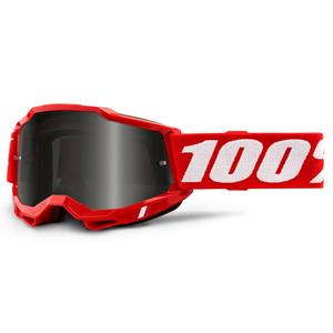 Γυαλιά Motocross 100% ACCURI 2 κόκκινα (καπνιστό plexi)