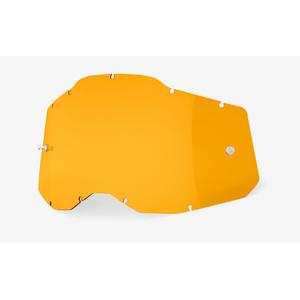 Plexi 100% Racecraft 2/Accuri 2/Strata 2 σκούρο κίτρινο (Anti-fog)