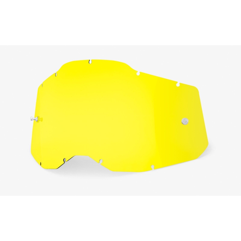 Plexi 100% Racecraft 2/Accuri 2/Strata 2 κίτρινο (Anti-fog)