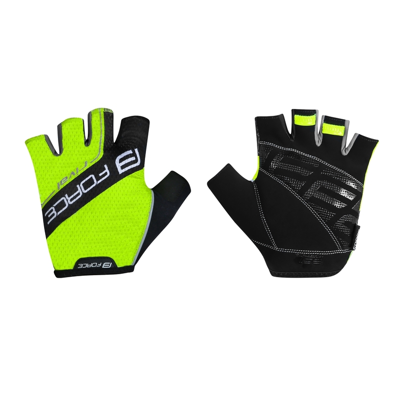 Rukavice FORCE Rival černo-fluo žluté výprodej