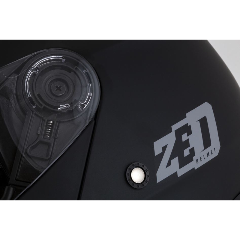 Αναδιπλούμενο κράνος μοτοσικλέτας ZED F18 μαύρο ματ