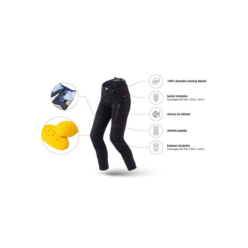 Γυναικεία τζιν Street Racer Stretch II Slim fit CE μαύρο