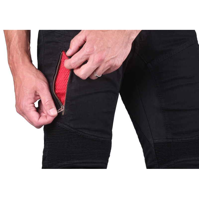 Street Racer Stretch II CE Μαύρο κρουαζέ τζιν μοτοσικλέτας
