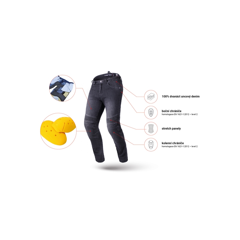 Street Racer Warior CE μαύρο τζιν μοτοσικλέτας προσφορά