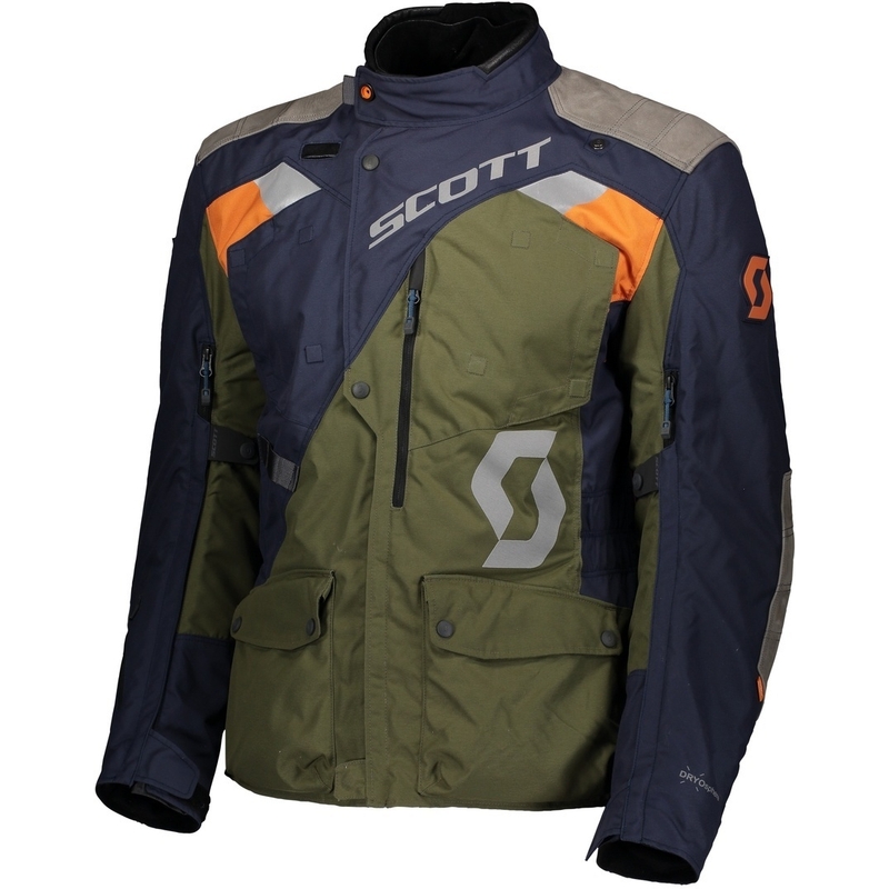 Bunda na motorku SCOTT Dualraid Dryo modro-zelená výprodej
