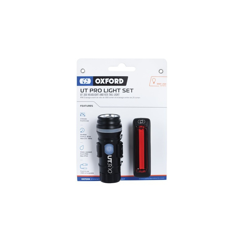 Oxford Ultratorch Pro Light Front + πίσω φως ποδηλάτου