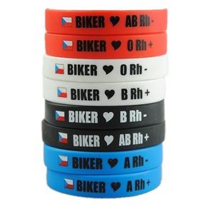 Βραχιόλι Moto Biker με ομάδα αίματος AB RH-