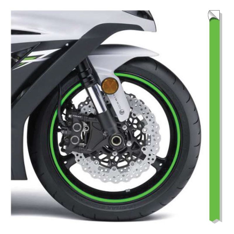 Ανακλαστική ταινία στεφάνης Εκτύπωση fluo green