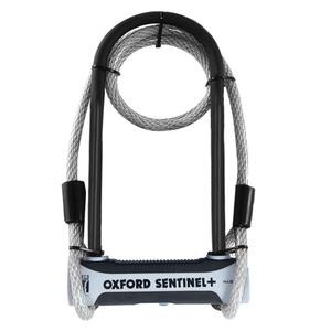 Κλείδωμα Oxford U Profile Sentinel Shackle Duo μαύρο-γκρι