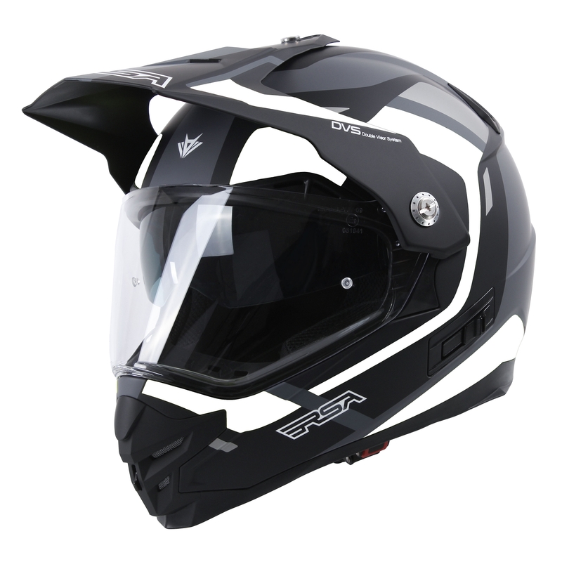 Κράνος Enduro RSA MX-01 EVO μαύρο-λευκό-γκρι προσφορά