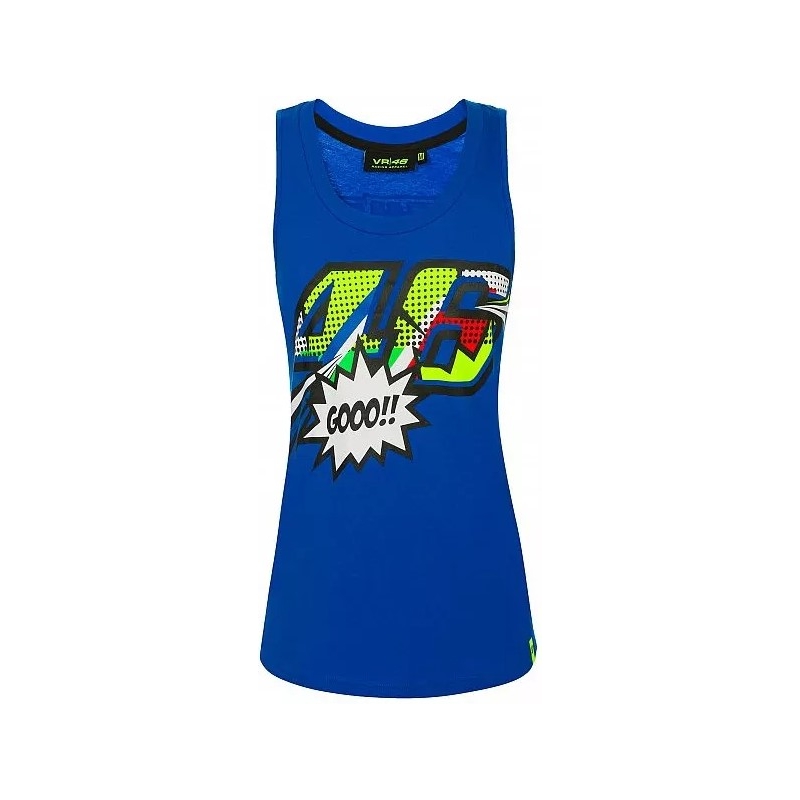 Γυναικείο μπλουζάκι VR46 Valentino Rossi POP ART μπλε