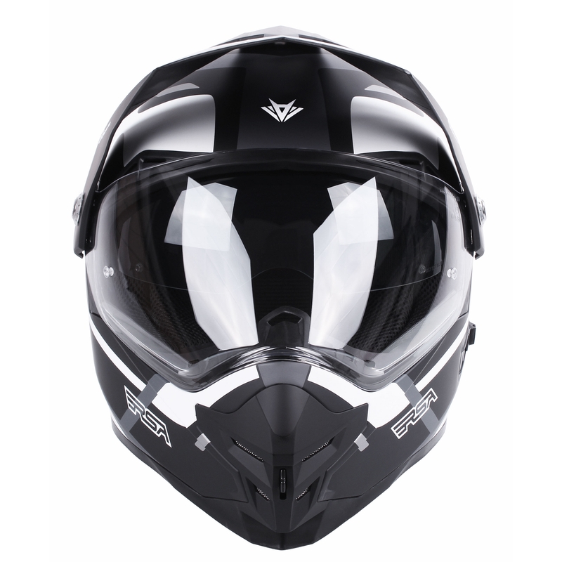 Κράνος Enduro RSA MX-01 EVO μαύρο-λευκό-γκρι προσφορά