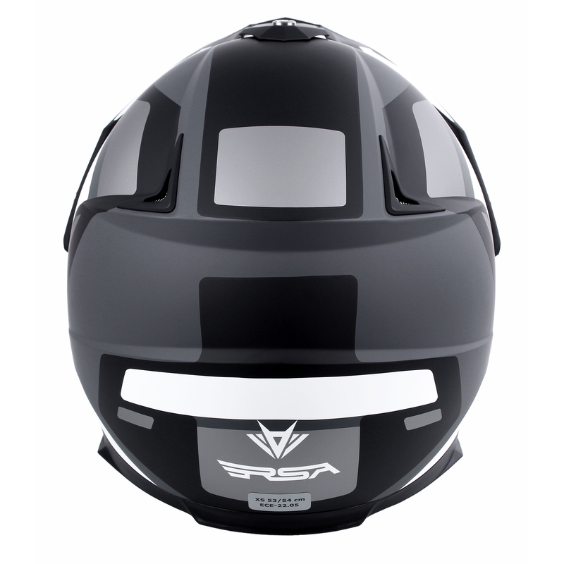 Κράνος Enduro RSA MX-01 EVO μαύρο-λευκό-γκρι προσφορά