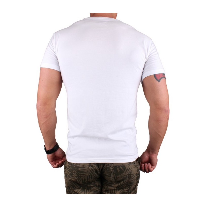 T-shirt s motivem MotoZem Ride your life λευκό προσφορά