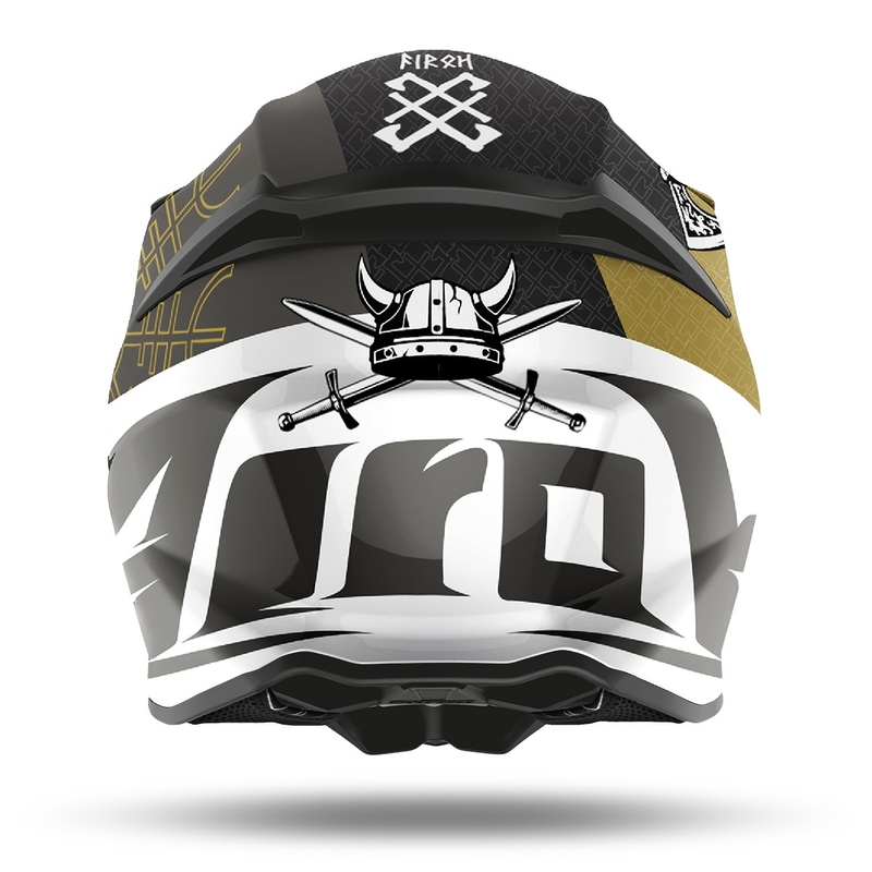 Motokrosová přilba Airoh Twist 2.0 Sword 2022 bílo-zlato-šedá výprodej