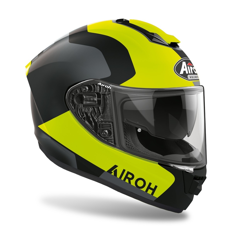 Ενσωματωμένο κράνος μοτοσικλέτας Airoh ST.501 Dock 2022 fluo κίτρινο ματ προσφορά