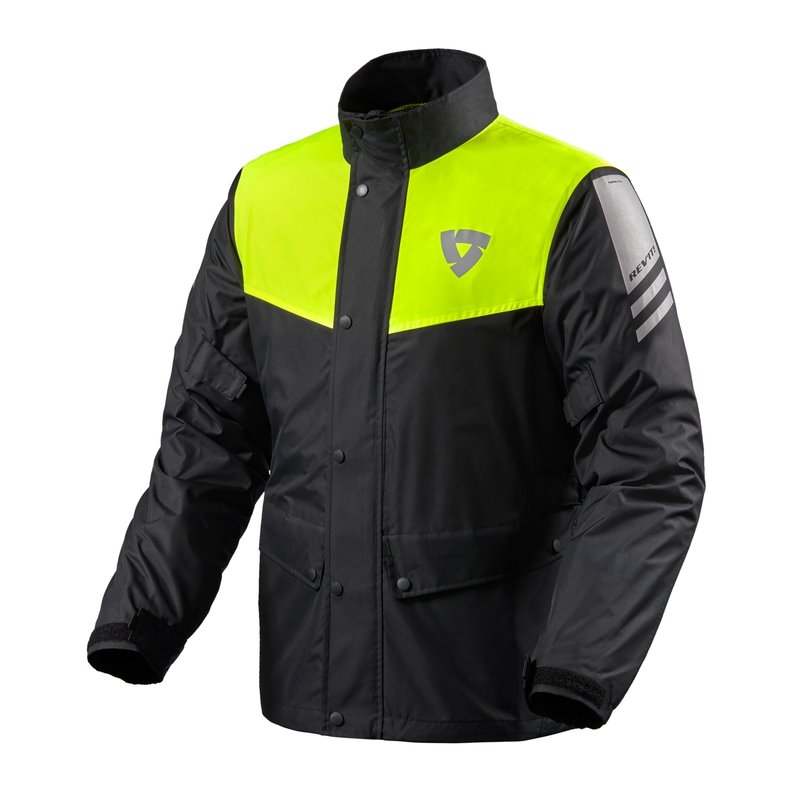 Moto bunda do deště Revit Nitric 3 H2O černo-fluo žlutá výprodej