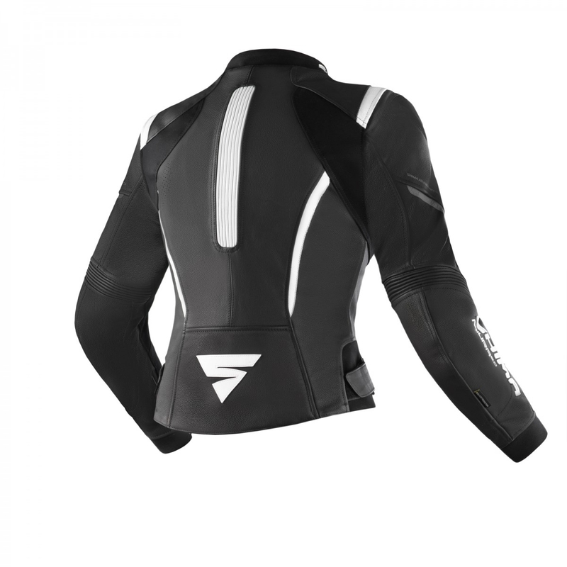 Γυναικείο μπουφάν μοτοσικλέτας Shima Miura 2.0 Μαύρο και λευκό