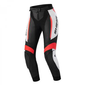 Γυναικείο παντελόνι μοτοσικλέτας Shima Miura 2.0 Black-White-Fluo Red