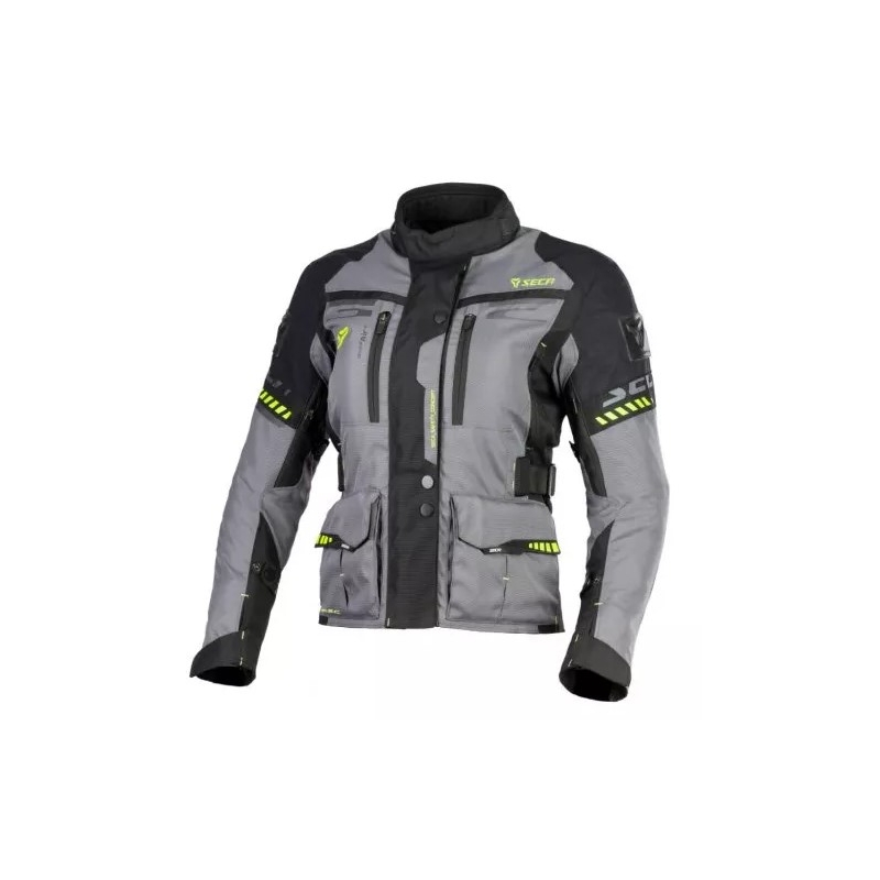 Γυναικείο μπουφάν μοτοσικλέτας SECA Arrakis II γκρι-μαύρο προσφορά