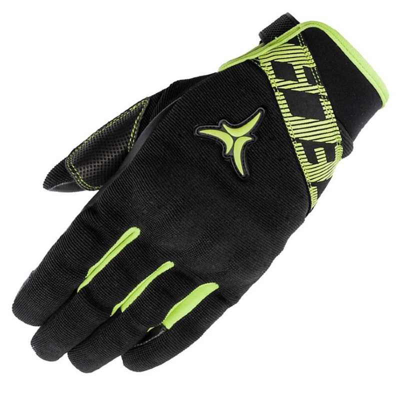 Rukavice na motorku SECA X-Stretch černá-žlutá fluo výprodej