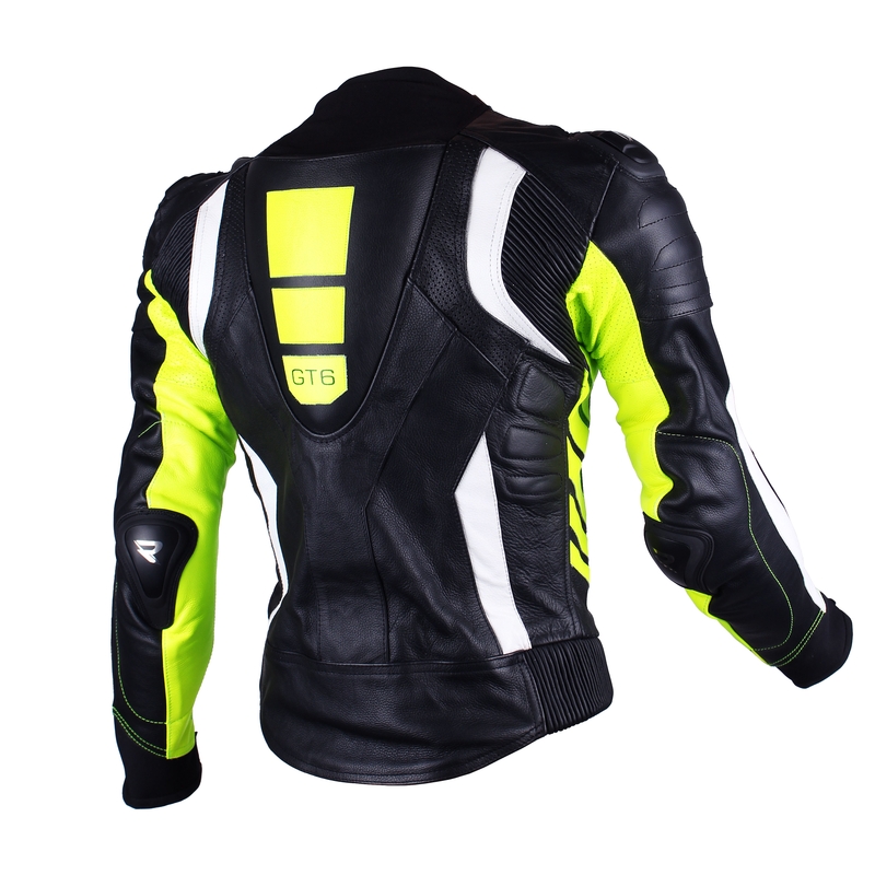 Pánská bunda Street Racer GT6 černo-bílo-fluo žlutá výprodej