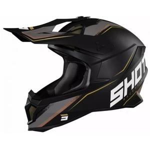 Κράνος Motocross Shot Lite Prism μαύρο-χρυσό προσφορά