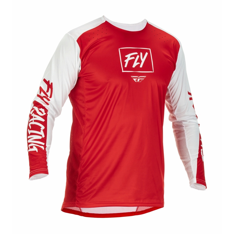 Motokrosový dres FLY Racing Lite 2022 červeno-bílý