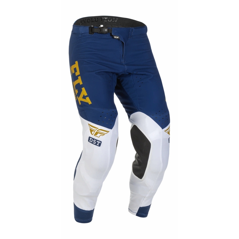 Motokrosové kalhoty FLY Racing Evolution DST 2022 modro-bílo-zlaté