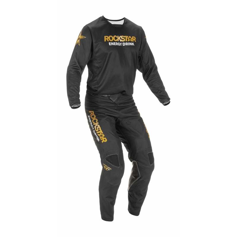 Παντελόνι Motocross FLY Racing Kinetic Rockstar 2022 χρυσό-μαύρο προσφορά