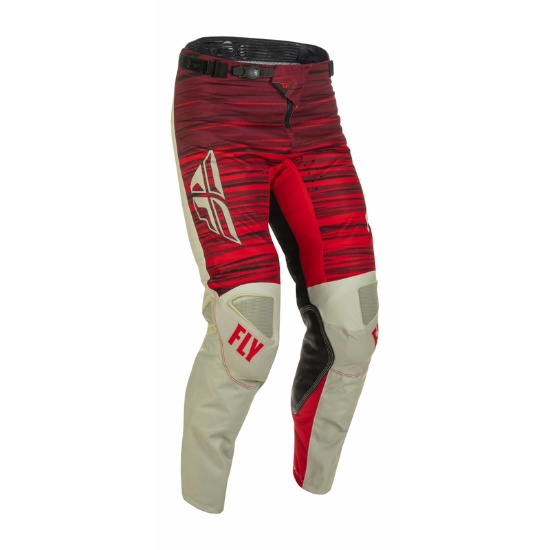 Motokrosové kalhoty FLY Racing Kinetic Wawe 2022 šedo-červené