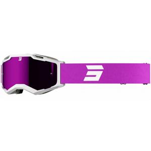 Γυαλιά Motocross Shot Iris 2.0 Tech λευκό και ροζ