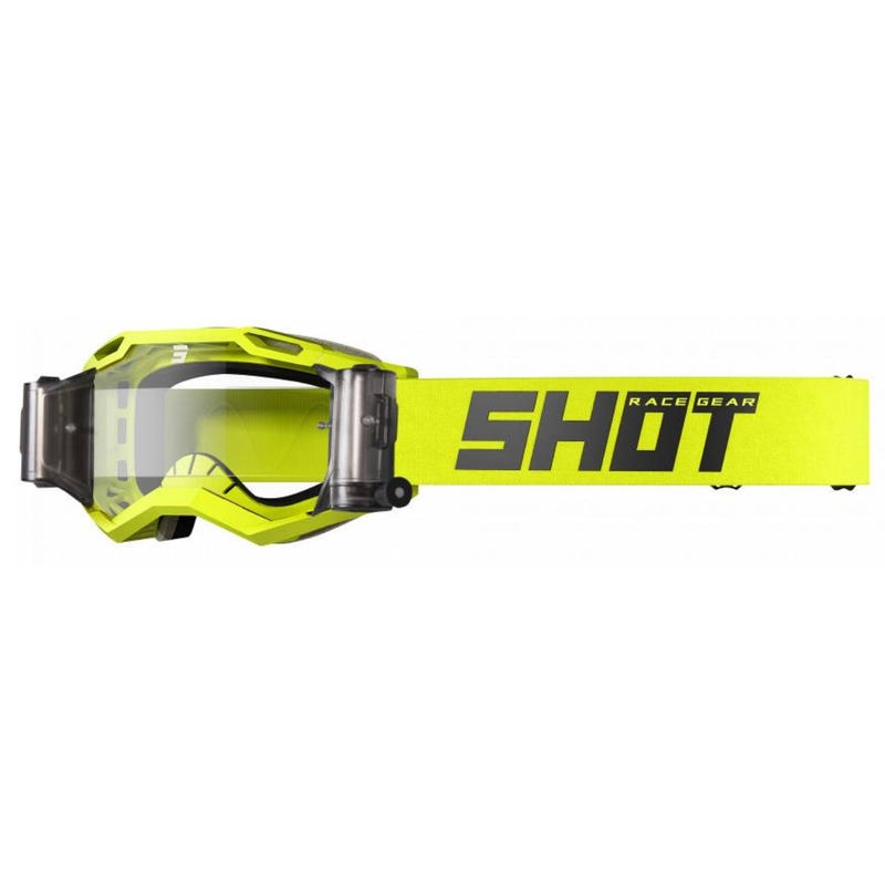 Γυαλιά motocross Shot Iris 2.0 Solid Roll-Off fluo-κίτρινο