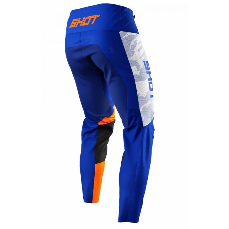 Παντελόνι Motocross Shot Contact Camo Μπλε-λευκό-πορτοκαλί προσφορά