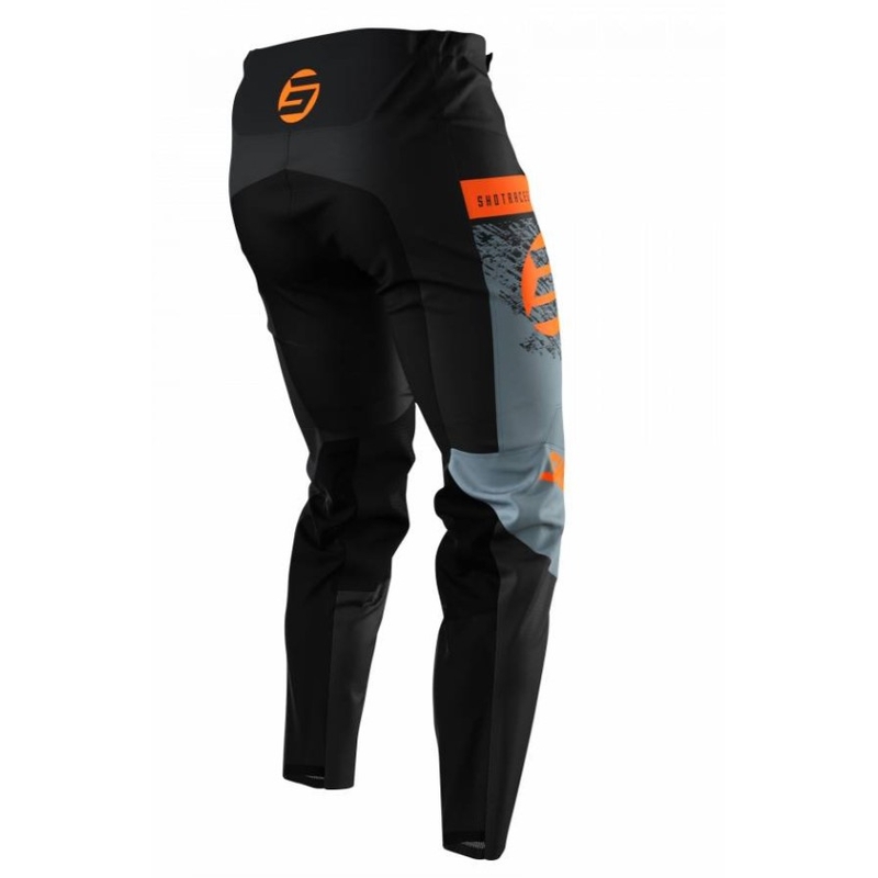 Motokrosové kalhoty Shot Devo Roll černo-šedo-oranžové výprodej