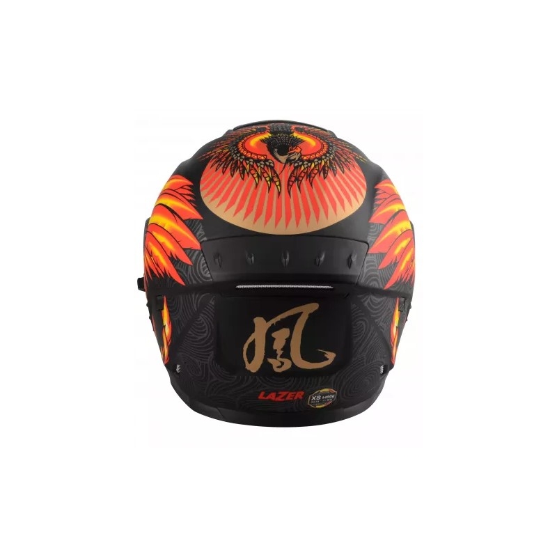 Integrální přilba na motorku Lazer Rafale Evo Phoenix černo-šedo-oranžová