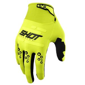 Γάντια Motocross Shot Vision fluo κίτρινο προσφορά