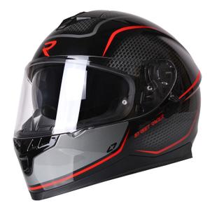 Street Racer Magna ολοκληρωμένο κράνος μοτοσικλέτας μαύρο και κόκκινο