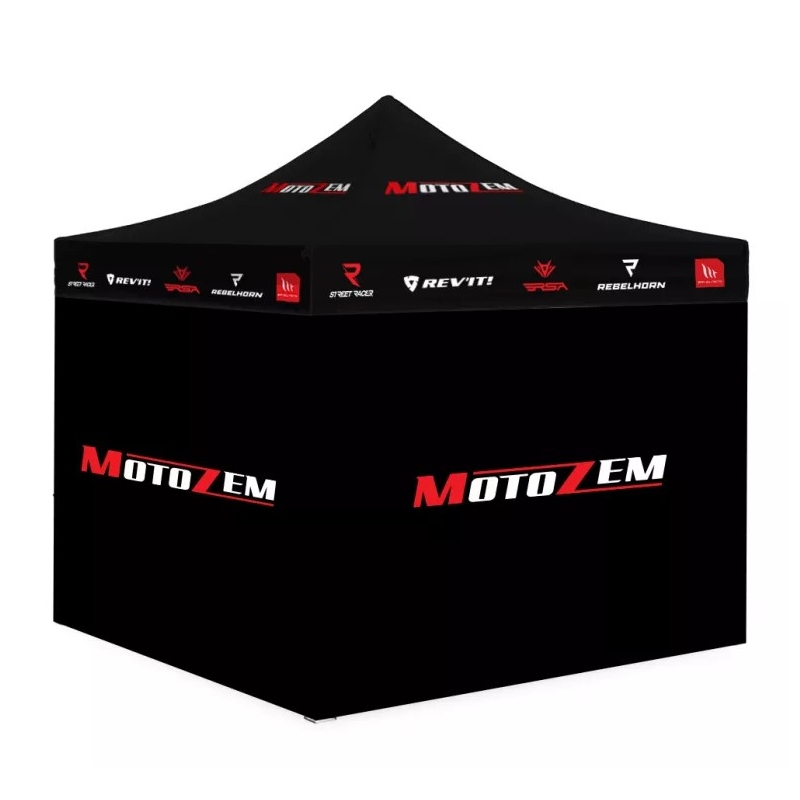 MotoZem Brand αγωνιστική σκηνή με πλευρικά τοιχώματα