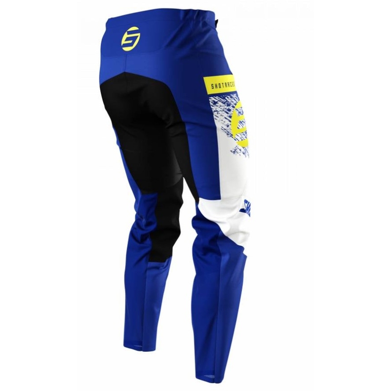 Παιδικό παντελόνι motocross Shot Devo Roll fluo κίτρινο-μπλε προσφορά