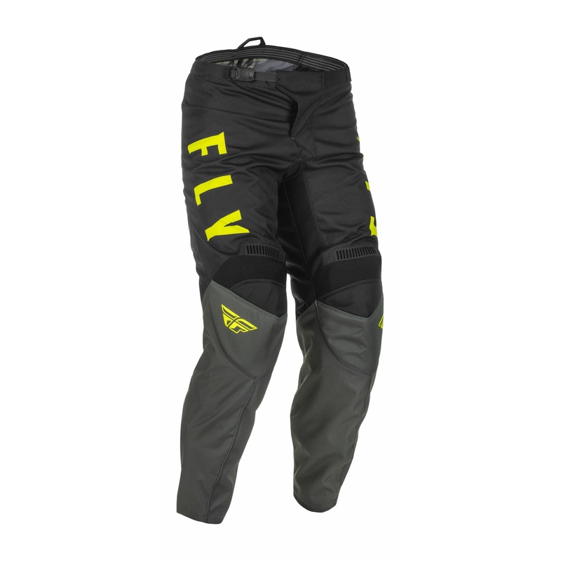 Motokrosové kalhoty FLY Racing F-16 2022 šedo-černo-fluo žluté