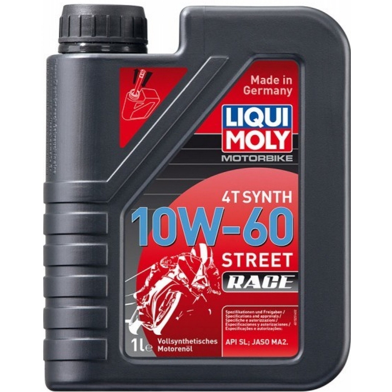Λάδι κινητήρα LIQUI MOLY Motorbike 4T Synth 10W60 Race 1 l