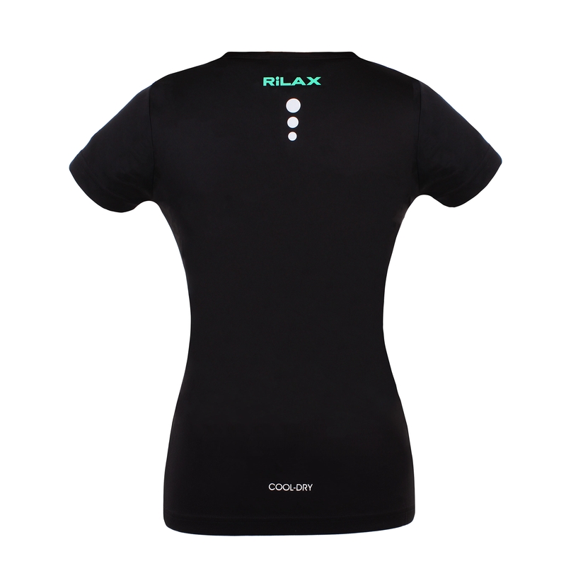 Γυναικείο λειτουργικό T-shirt Rilax Hrama μαύρο