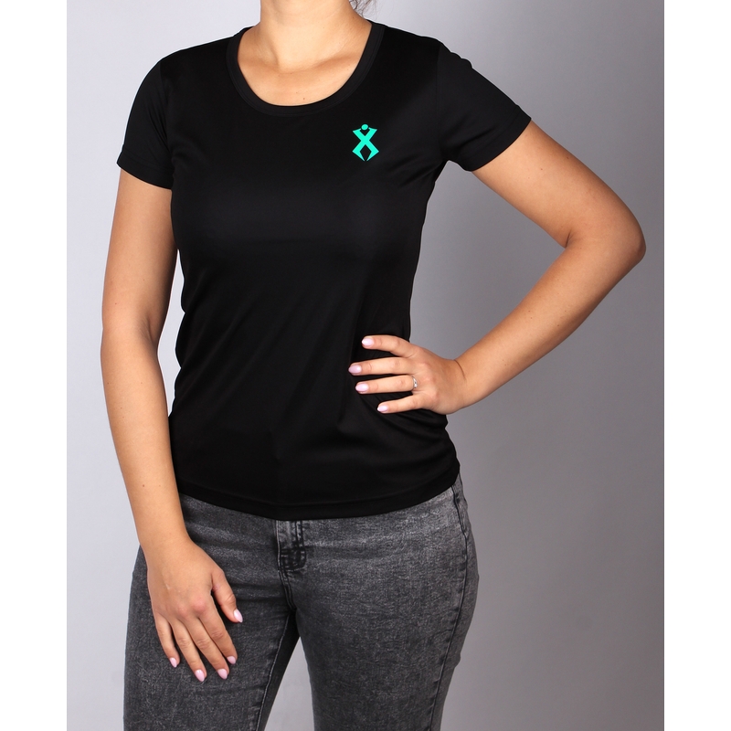 Γυναικείο λειτουργικό T-shirt Rilax Hrama μαύρο