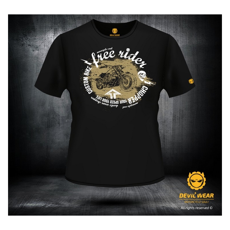 Pánské triko Devils Wear - Free Rider Chopper výprodej