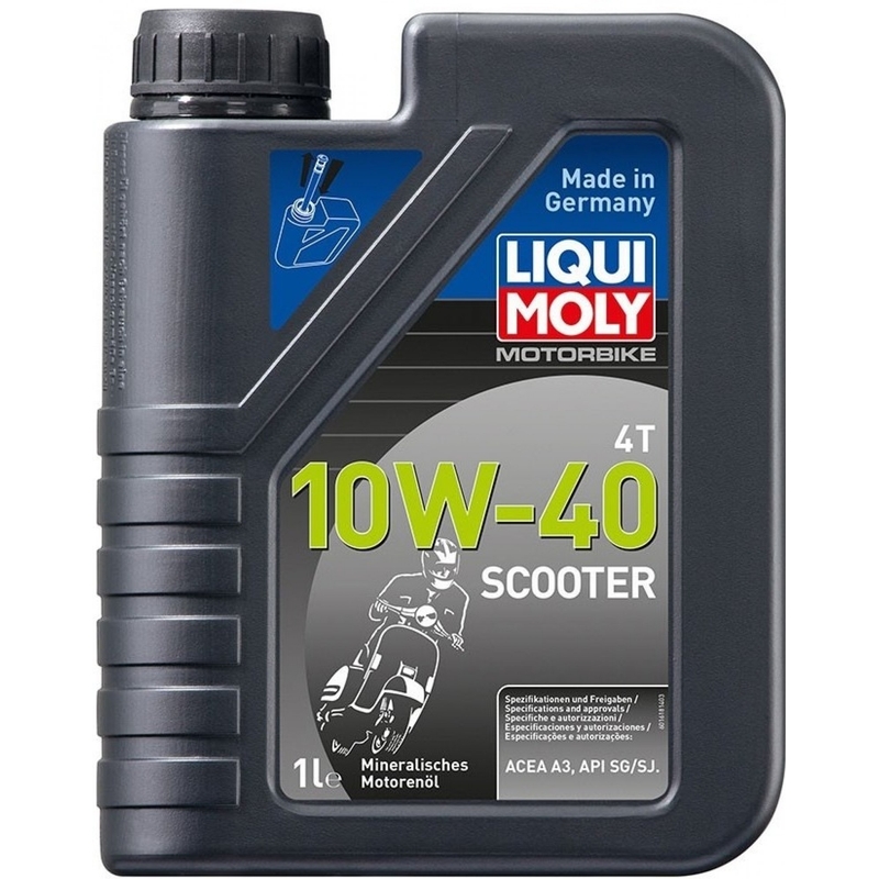 Λάδι κινητήρα LIQUI MOLY Μοτοσικλέτας 4T 10W40 Σκούτερ 1 l