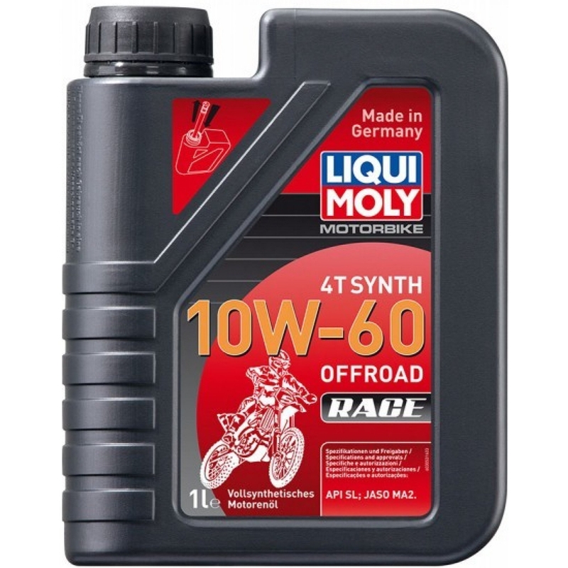 Λάδι κινητήρα LIQUI MOLY Motorbike 4T Synth 10W60 Offroad Race 1 l