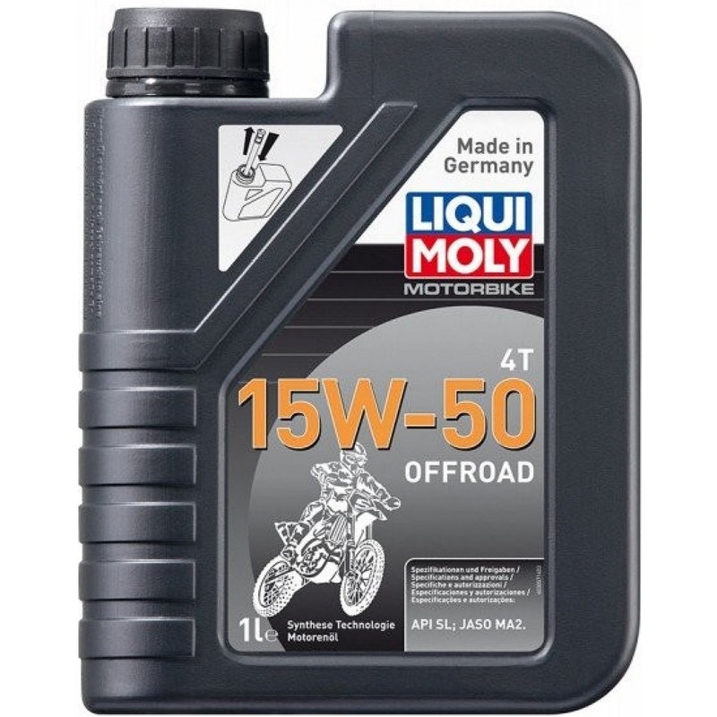 Λάδι κινητήρα LIQUI MOLY Μοτοσικλέτα 4T 15W50 Εκτός δρόμου 1 l